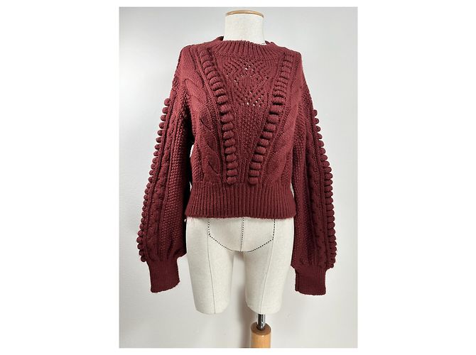 Autre Marque Jersey Anthropologie Rojo Oscuro Burdeos - vista 2