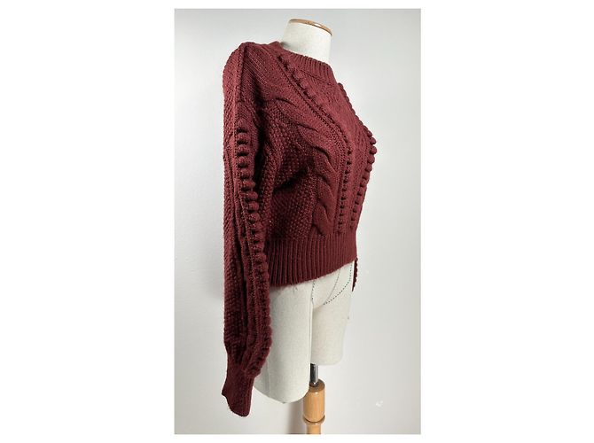 Autre Marque Jersey Anthropologie Rojo Oscuro Burdeos - vista 3