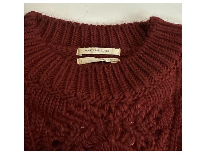 Autre Marque Jersey Anthropologie Rojo Oscuro Burdeos - vista 5