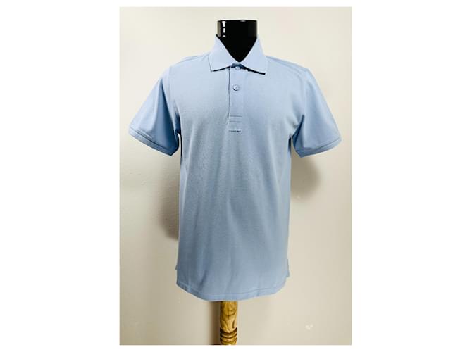 Polo Sandro in cotone blu - vista 6