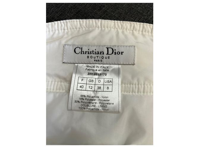 Christian Dior kurzer Rock weiß - Ansicht 5