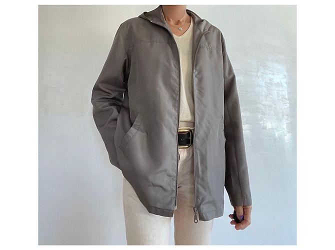 Autre Marque Khaki Windjacke mit Kapuze - Ansicht 7