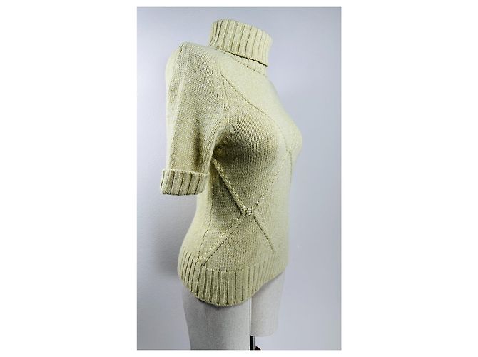 Escada Pull en Cachemire Vert Mélange - vue 3