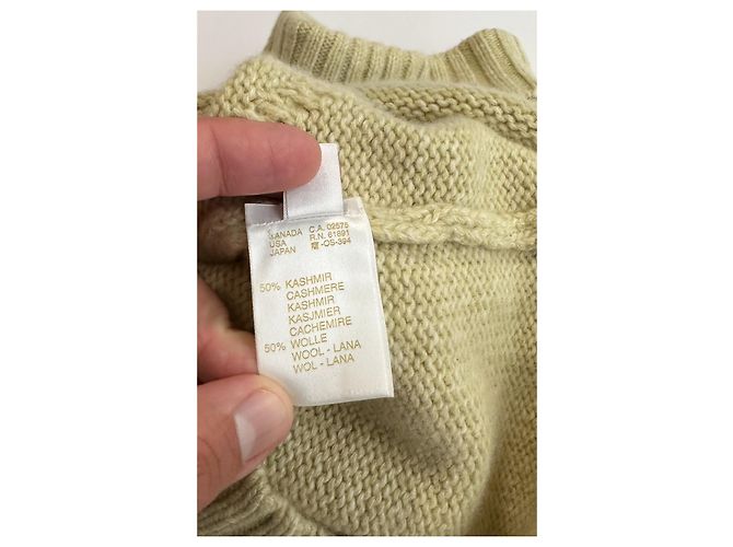 Escada Pull en Cachemire Vert Mélange - vue 5