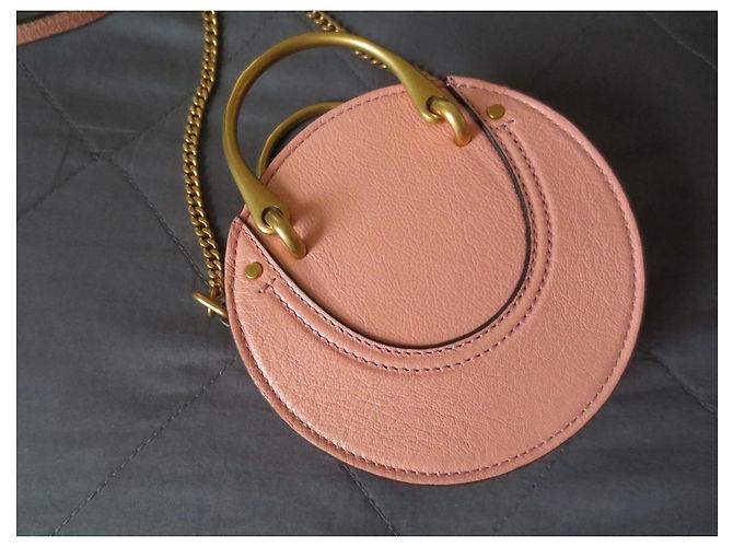Bolsa Chloé Mini Pixie de couro rosa Carne - vista 4