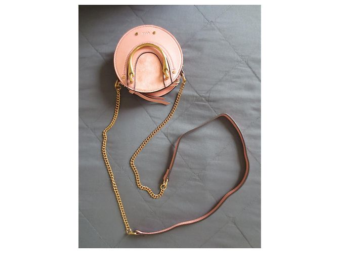Bolsa Chloé Mini Pixie de couro rosa Carne - vista 5