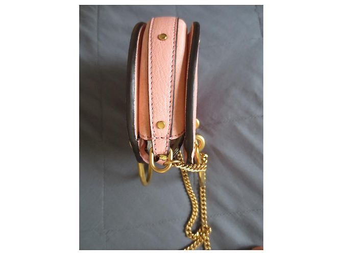 Bolsa Chloé Mini Pixie de couro rosa Carne - vista 7