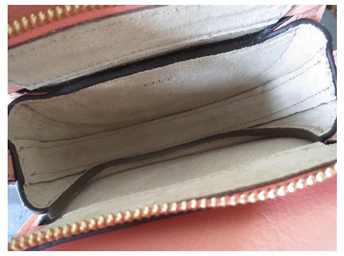 Bolsa Chloé Mini Pixie de couro rosa Carne - vista 8