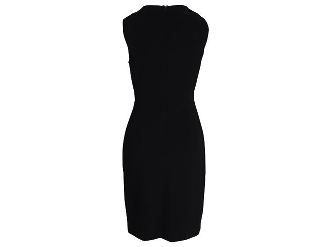 Vestido sin mangas de punto Theory Union en viscosa negra - vista 3