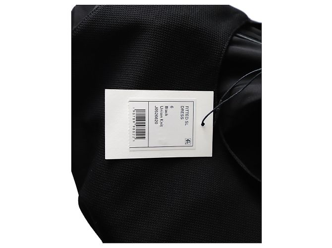 Vestido sin mangas de punto Theory Union en viscosa negra - vista 4