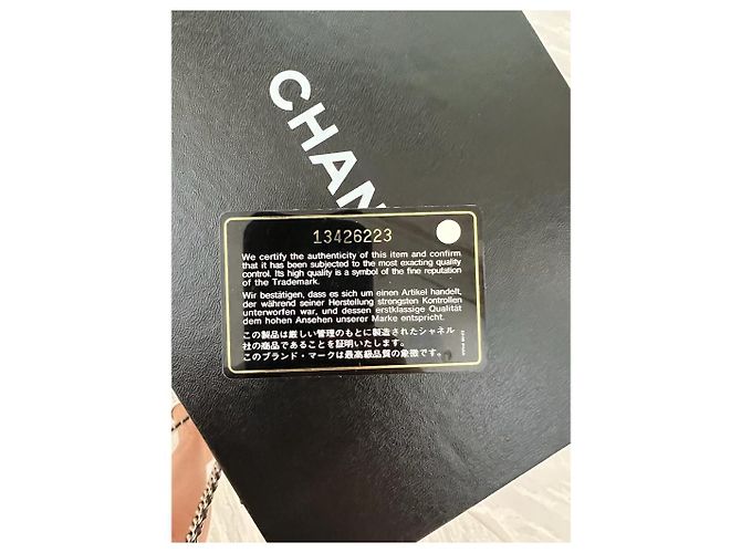 Borsa a mano Chanel Chain Jack in pelle nera Nero - vista 8
