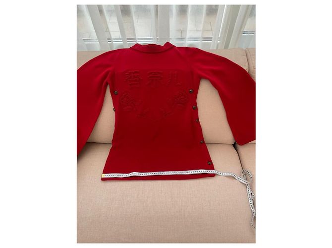 Minivestido Chanel rojo de lana Roja - vista 2