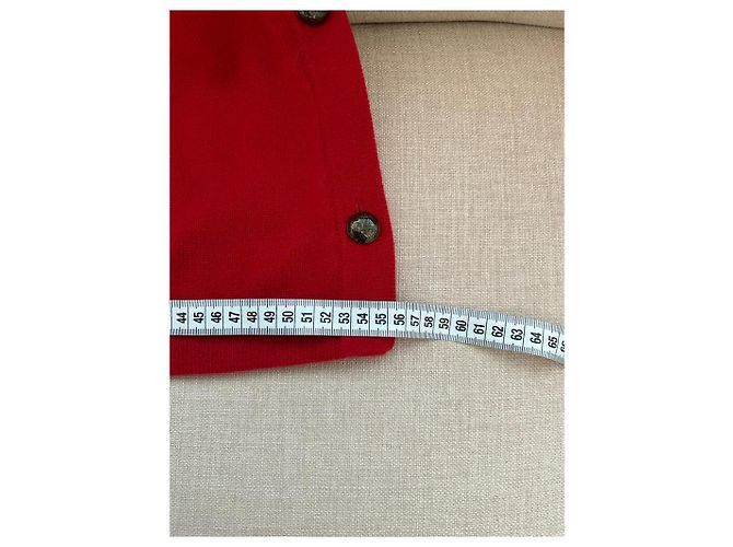 Minivestido Chanel rojo de lana Roja - vista 8