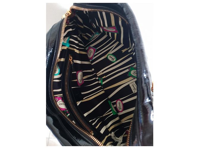 Borsa Gucci Nera in vernice Nero - vista 3