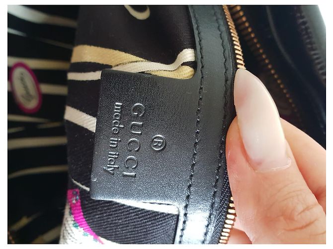 Borsa Gucci Nera in vernice Nero - vista 4