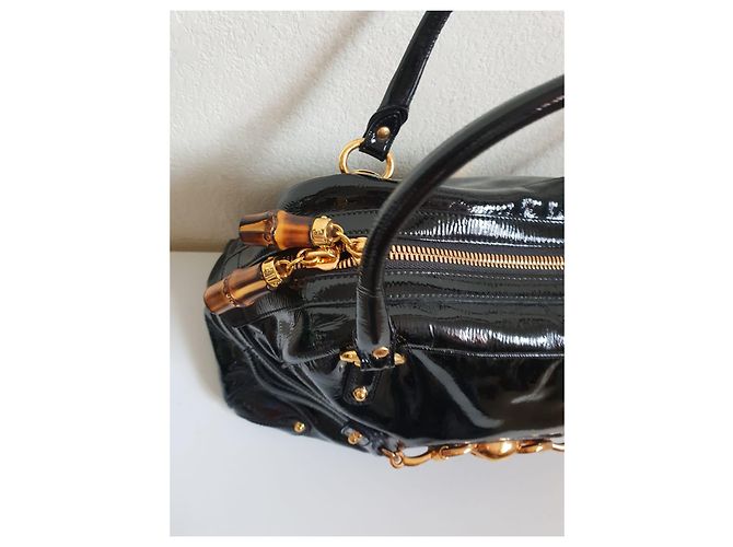 Borsa Gucci Nera in vernice Nero - vista 6