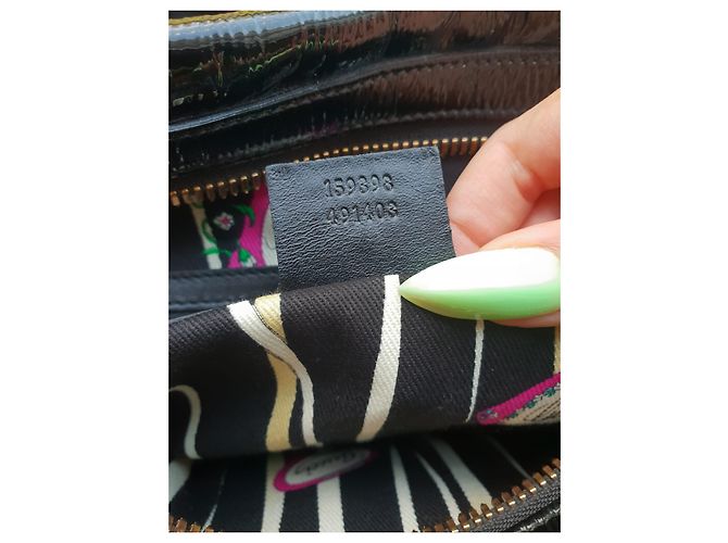 Borsa Gucci Nera in vernice Nero - vista 7