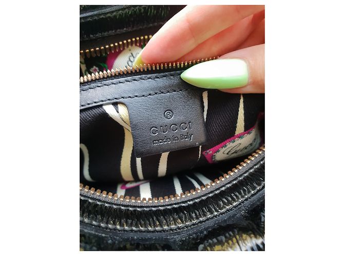 Borsa Gucci Nera in vernice Nero - vista 8