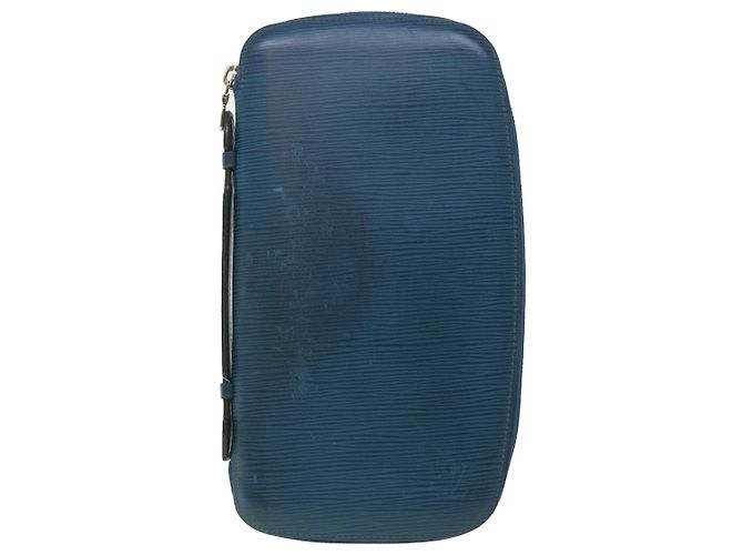 LOUIS VUITTON Epi Organizer Pochette Atholl Blu M60731 LV Auth ep1462 - vista 2