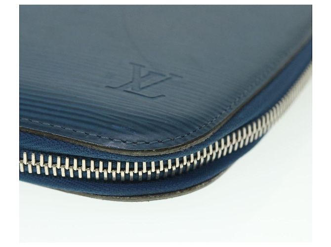 LOUIS VUITTON Epi Organizer Pochette Atholl Blu M60731 LV Auth ep1462 - vista 9