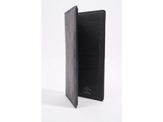 Portafoglio Louis Vuitton Brazza Tela Damier Graphite Nero - vista 3
