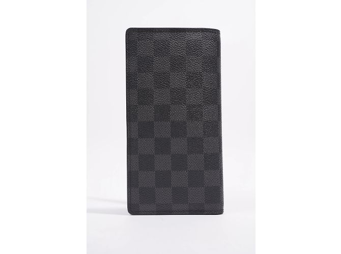 Portafoglio Louis Vuitton Brazza Tela Damier Graphite Nero - vista 9