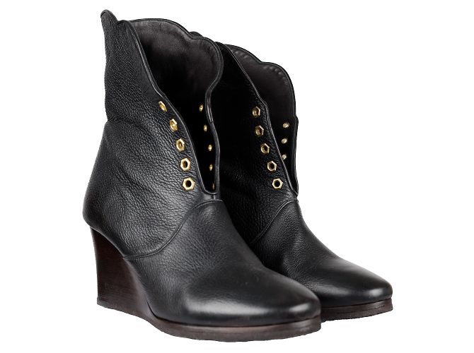 Chloé Botines con ojales Chloe Negro - vista 2