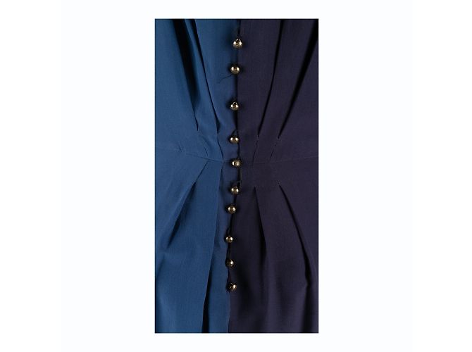 Autre Marque Vestido Duo de Seda Anna Molinari Multicor - vista 3
