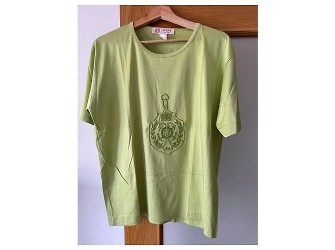 Maglietta Loewe in cotone verde - vista 3
