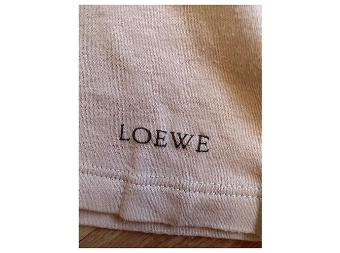 Camiseta Loewe beige de algodón con estampado frontal - vista 4