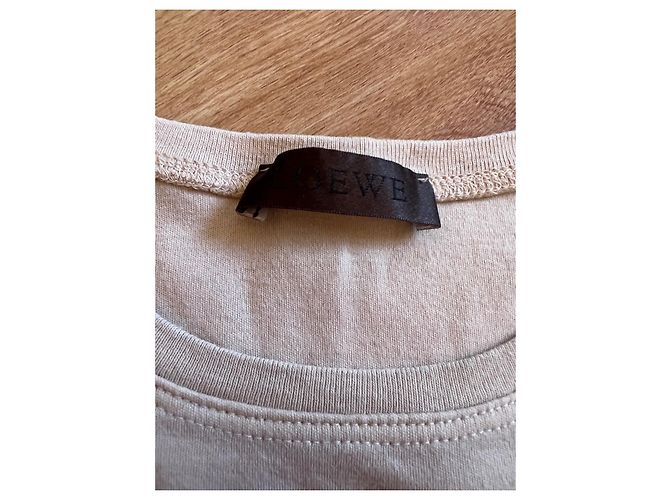 Camiseta Loewe beige de algodón con estampado frontal - vista 5