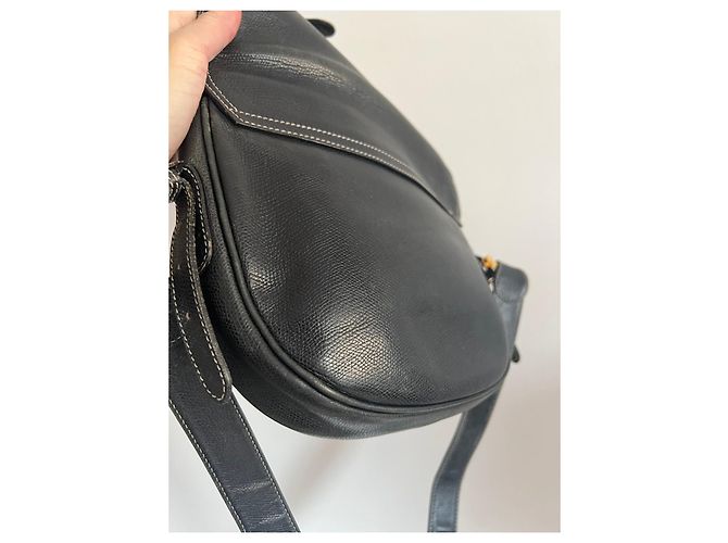 Borsa a mano Loewe Oropesa in pelle nera Nero - vista 3