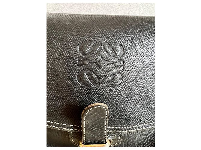 Borsa a mano Loewe Oropesa in pelle nera Nero - vista 4