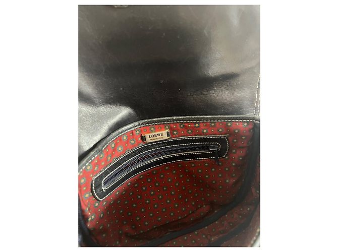Borsa a mano Loewe Oropesa in pelle nera Nero - vista 7