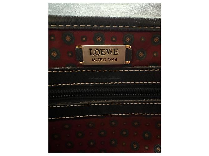 Borsa a mano Loewe Oropesa in pelle nera Nero - vista 8