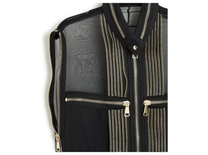 Givenchy SS2011 Seta Cerniere nere FR38/40 Nero - vista 2