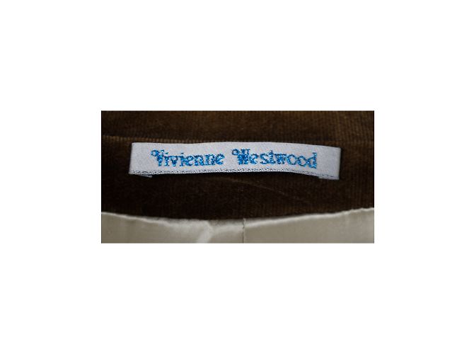 Abito di velluto a coste Vivienne Westwood Marrone - vista 11
