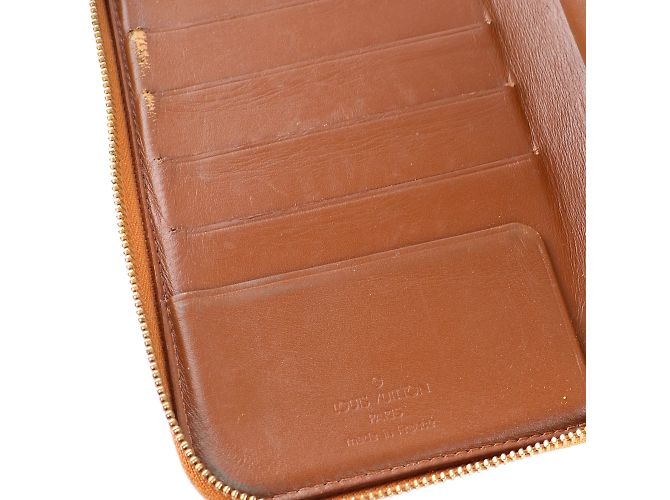LOUIS VUITTON - Geldbörse aus goldfarbenem Lackleder mit Monogramm Braun - Ansicht 7