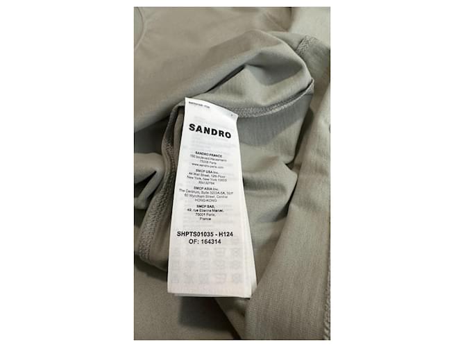 T-shirt Sandro verde in cotone L - vista 3