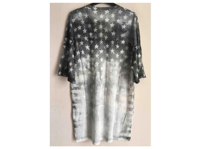 BALMAIN Camiseta ancha de punto de lino Gris - vista 3