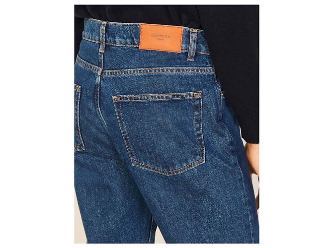 Jeans Sandro in cotone blu taglio dritto - vista 3