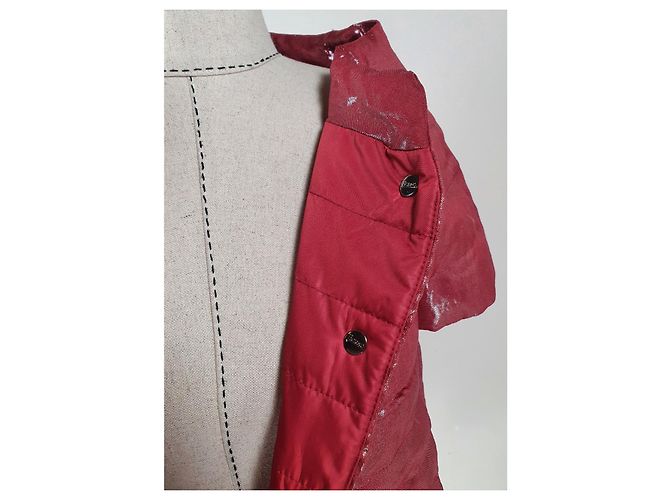 Herno Jacke Dunkelrot Leinen Bordeaux - Ansicht 7