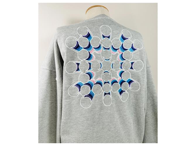 Alexander McQueen Sweatshirt Grau Baumwolle Mehrfarben - Ansicht 5