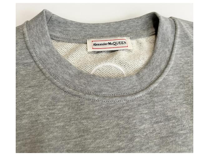 Alexander McQueen Sweatshirt Grau Baumwolle Mehrfarben - Ansicht 6