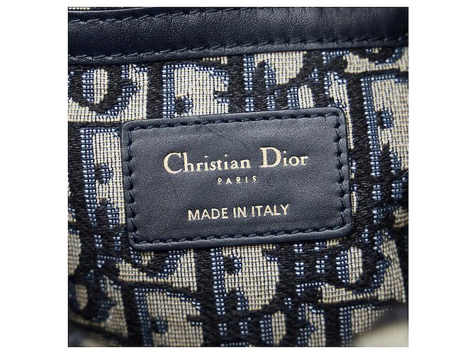 Borsa a secchiello in vimini obliquo marrone Dior - vista 6