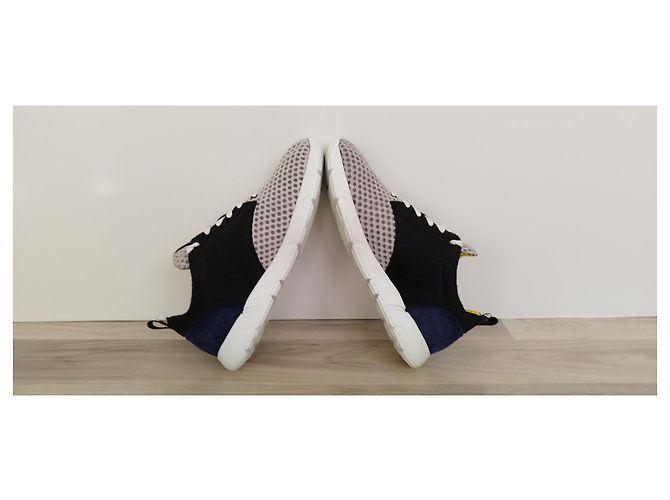 Sneakers Msgm Grigio Nero Blu Sintetico Mesh Multicolore - vista 5