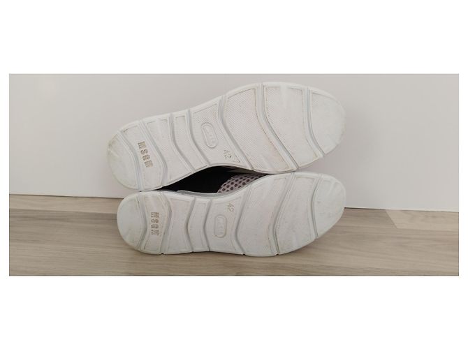 Sneakers Msgm Grigio Nero Blu Sintetico Mesh Multicolore - vista 8