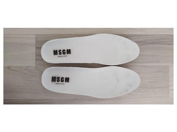 Sneakers Msgm Grigio Nero Blu Sintetico Mesh Multicolore - vista 9