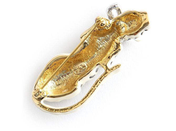 Spilla Pantera Kenneth Jay Lane Oro D'oro - vista 3