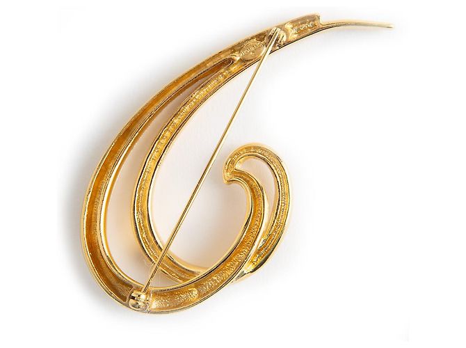 Spilla Givenchy a Spirale Dorata in Metallo D'oro - vista 3